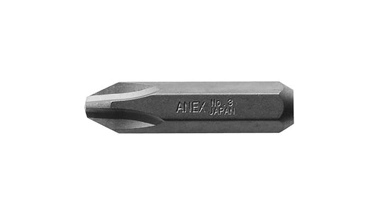 ANEX インパクトドライバー用ビット10本袋入（手動ドライバー用）＋3×36 【ANEX_AK-21_4】