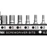 ANEX 溝付超短ビット　六角レンチ8PCS　（手動ドライバー用） 【ANEX_AK-51P-B8H1】