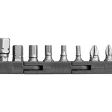 ANEX 溝付超短ビット　プラス＆六角レンチ9PCS　（手動ドライバー用） 【ANEX_AK-51P-B9H】 - thumb 1