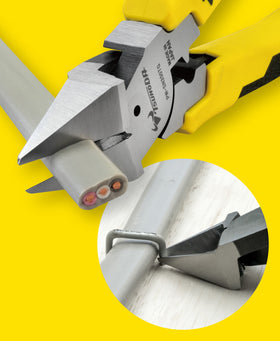 ツノダ 電工パワー斜めニッパー 200mm 【PW-SN200TG】